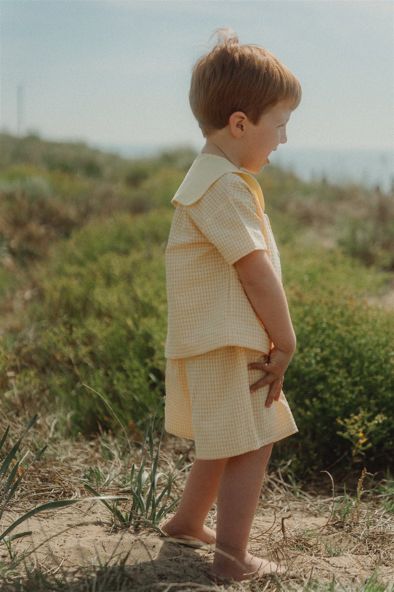 CLOVER PYJAMA SET - Buttercup Yellow Gingham