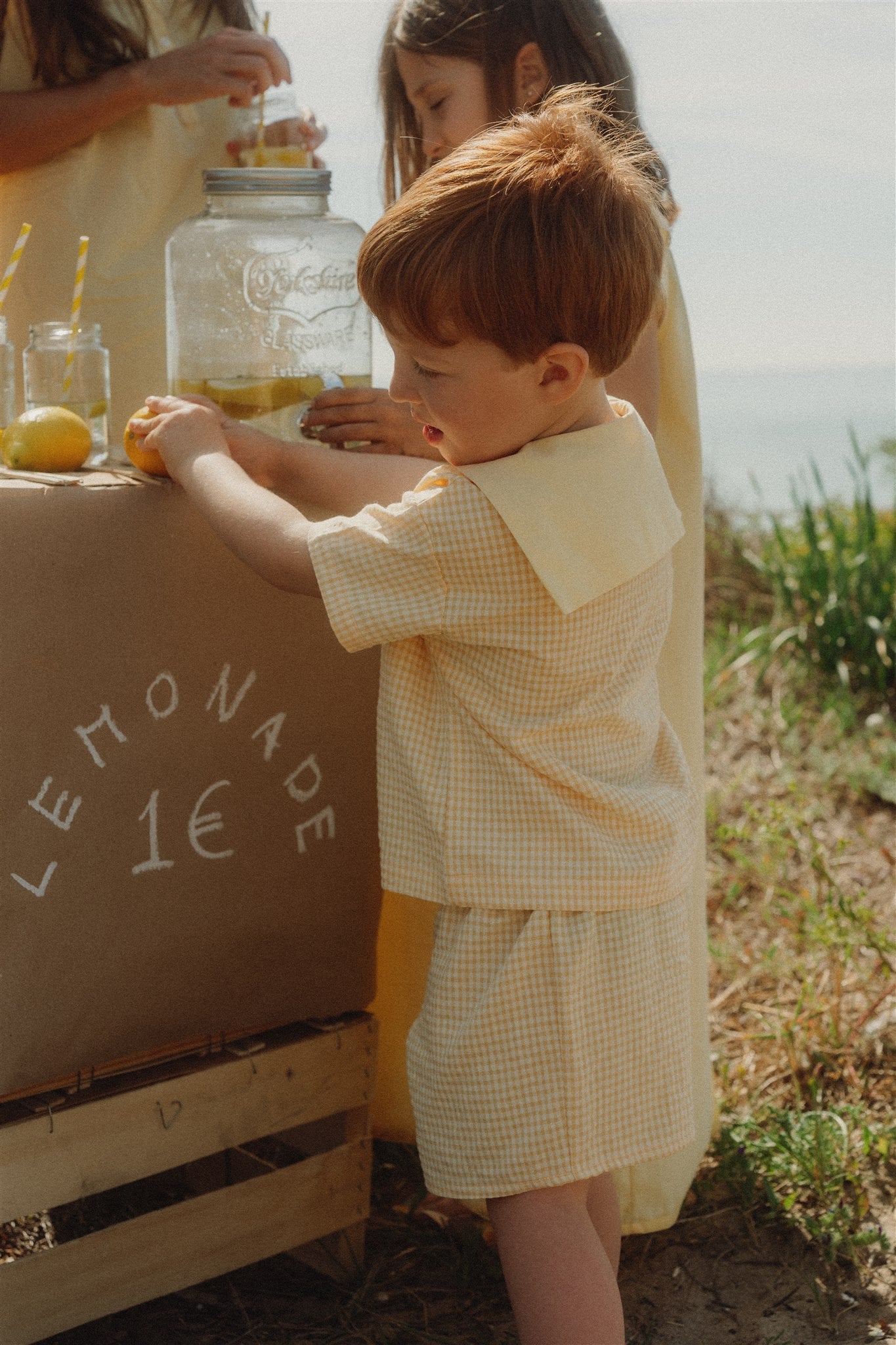 CLOVER PYJAMA SET - Buttercup Yellow Gingham