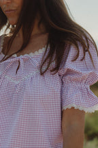 PIJAMA DAHLIA - Vichy Lavanda