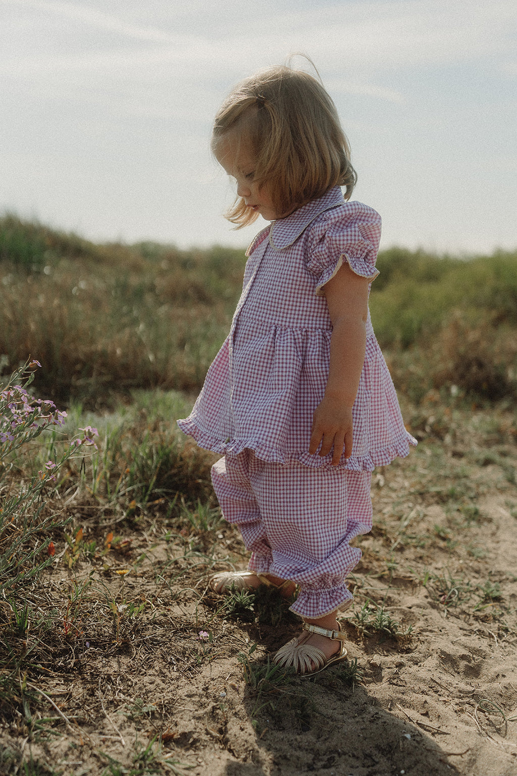 PIJAMA DAISY - Vichy Lavanda
