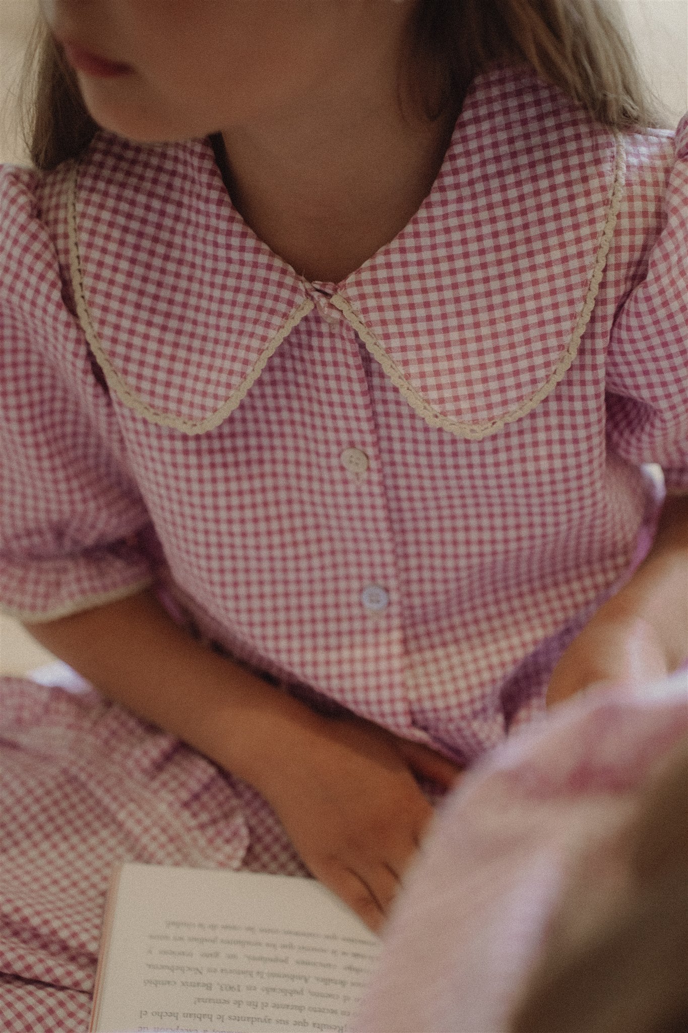 DAISY PYJAMA SET - Lavender Gingham