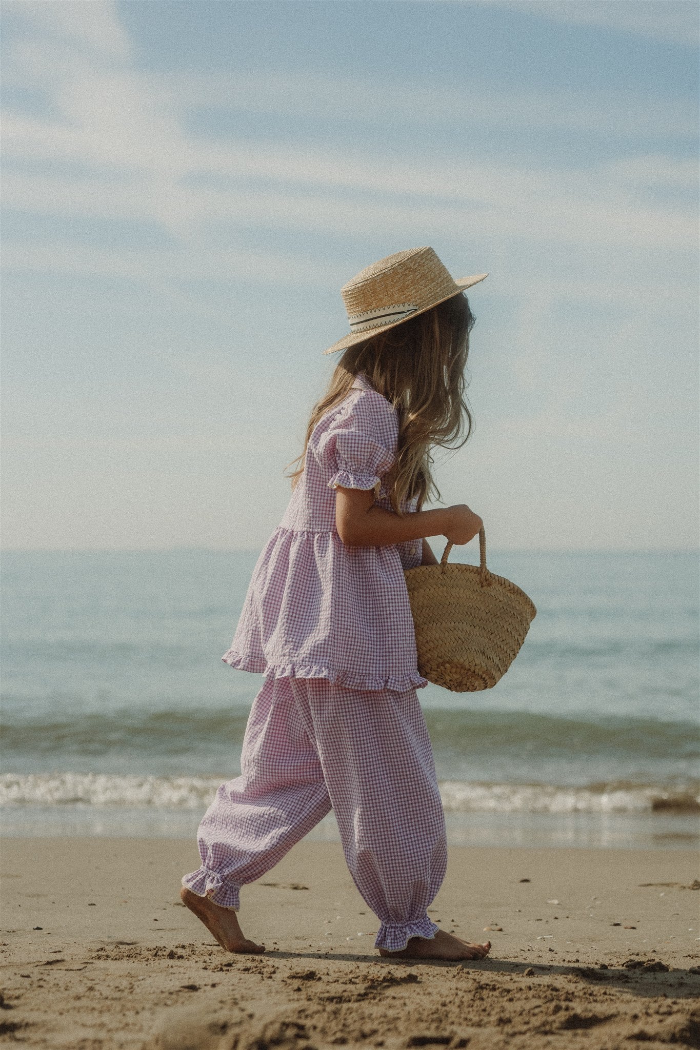 DAISY PYJAMA SET - Lavender Gingham