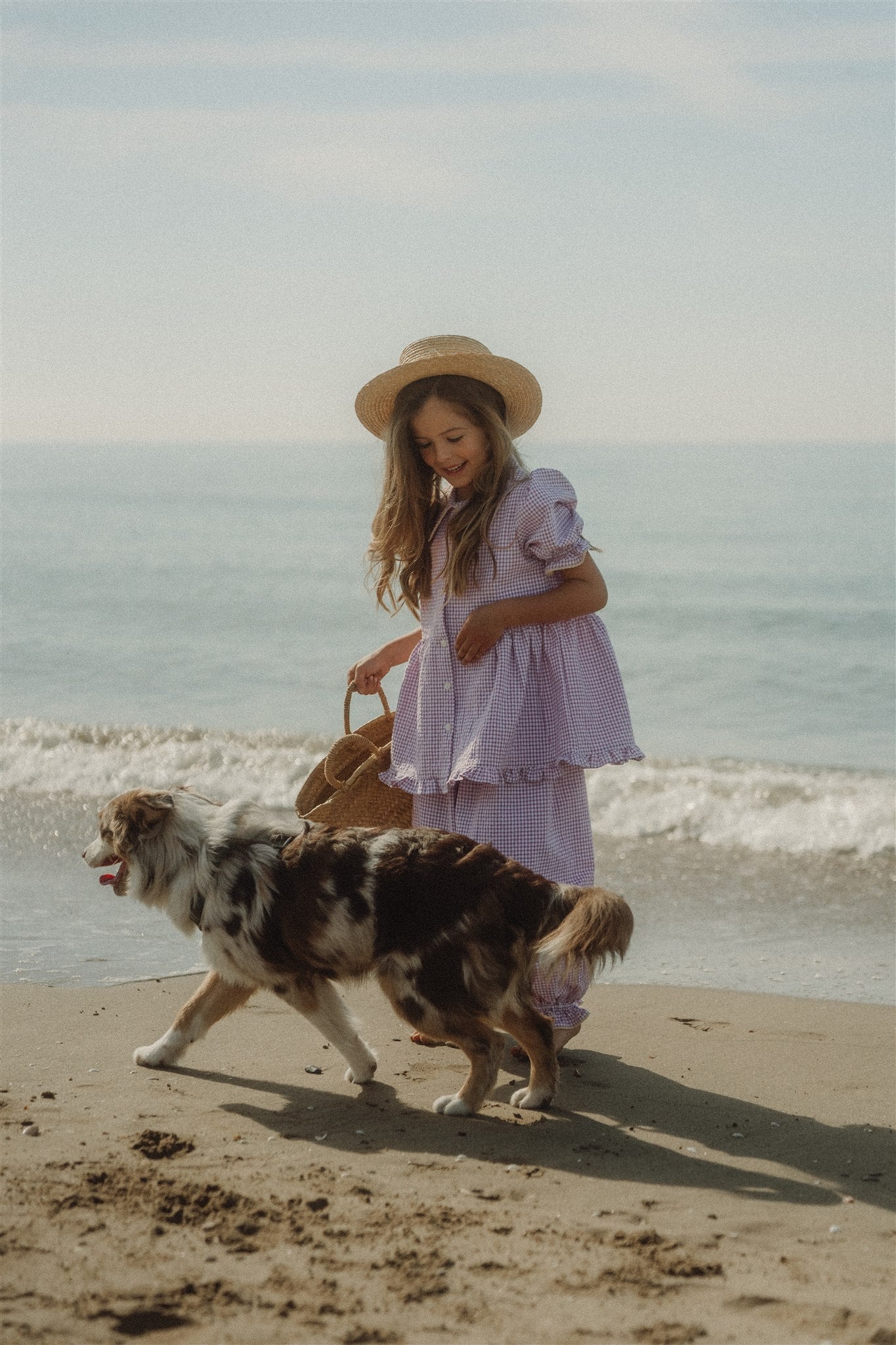 DAISY PYJAMA SET - Lavender Gingham