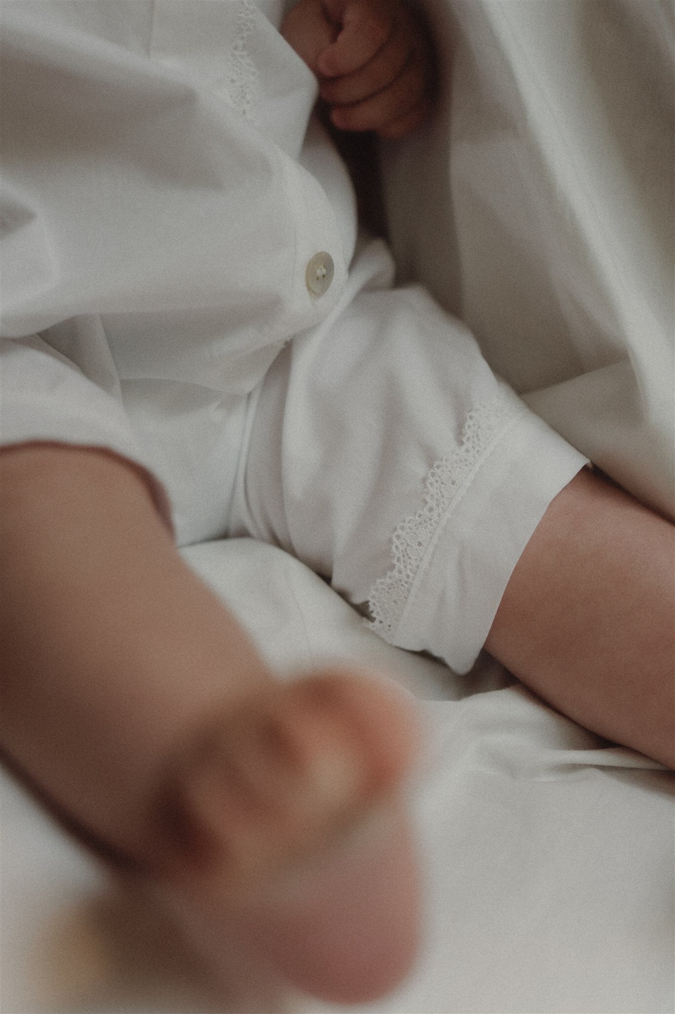 LILY OVERALL PYJAMA - Timeless White