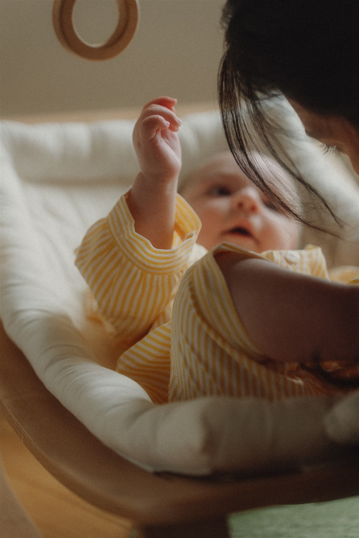 FERN OVERALL PYJAMA - Sunlit Yellow Stripes
