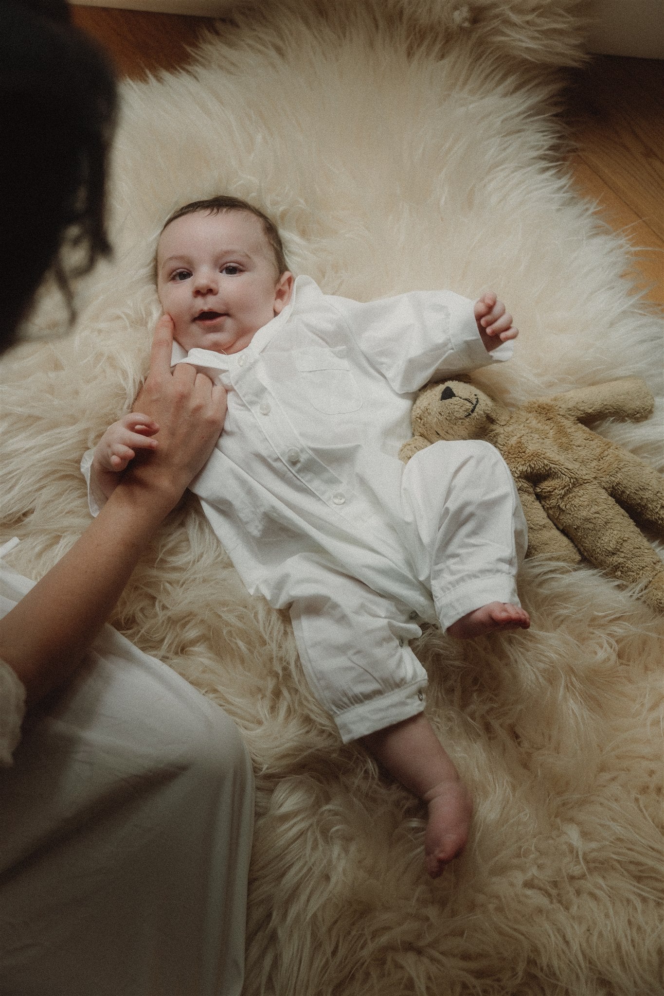 FERN OVERALL PYJAMA - Timeless White