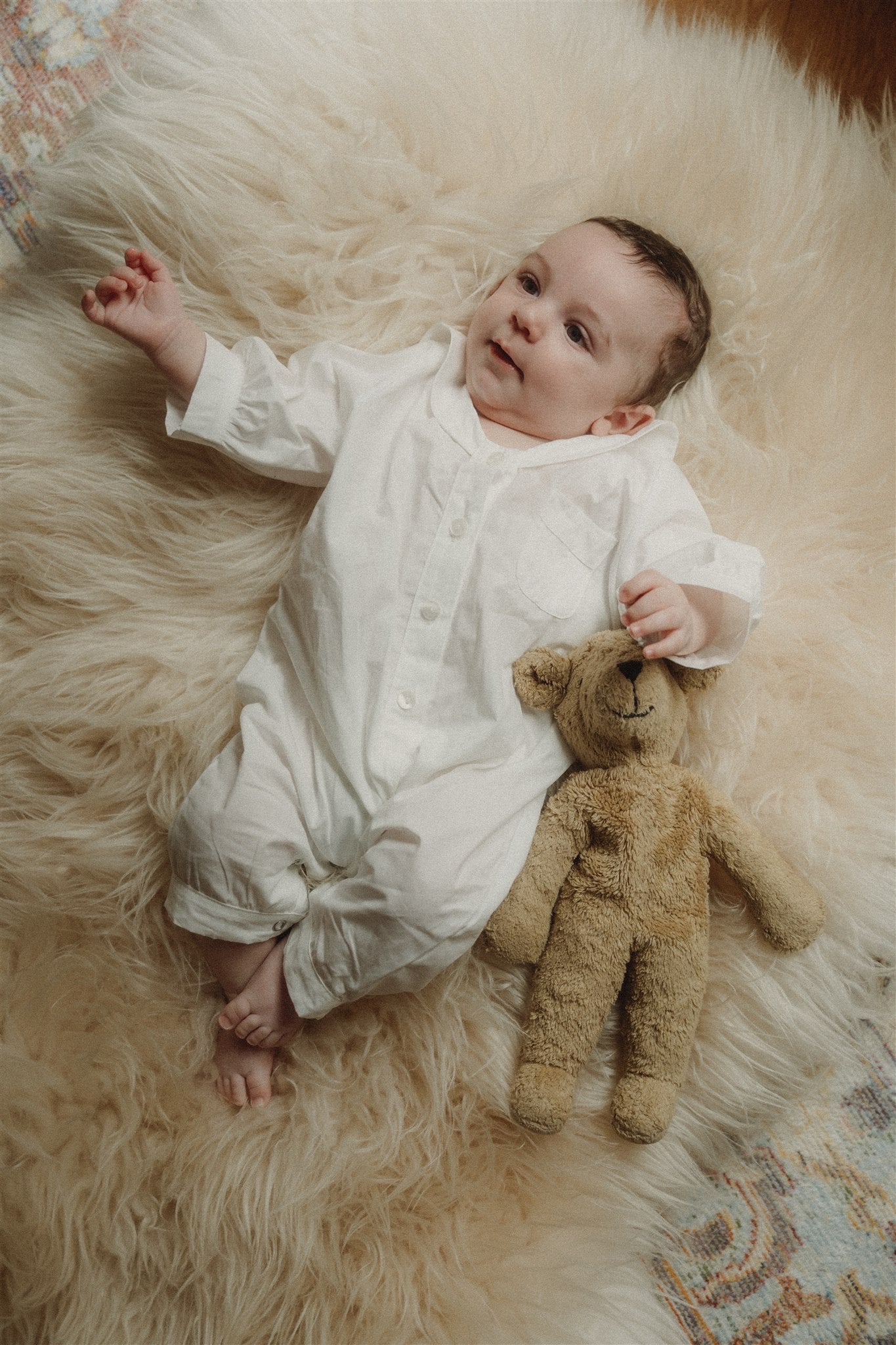 FERN OVERALL PYJAMA - Timeless White