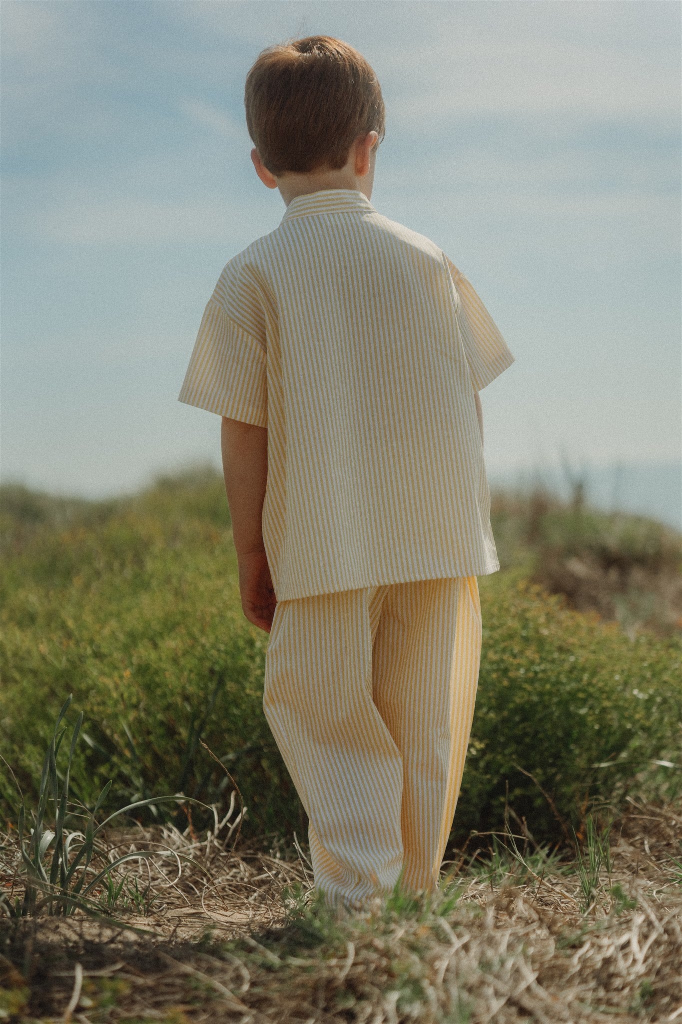 FOX PYJAMA SET - Sunlit Yellow Stripes