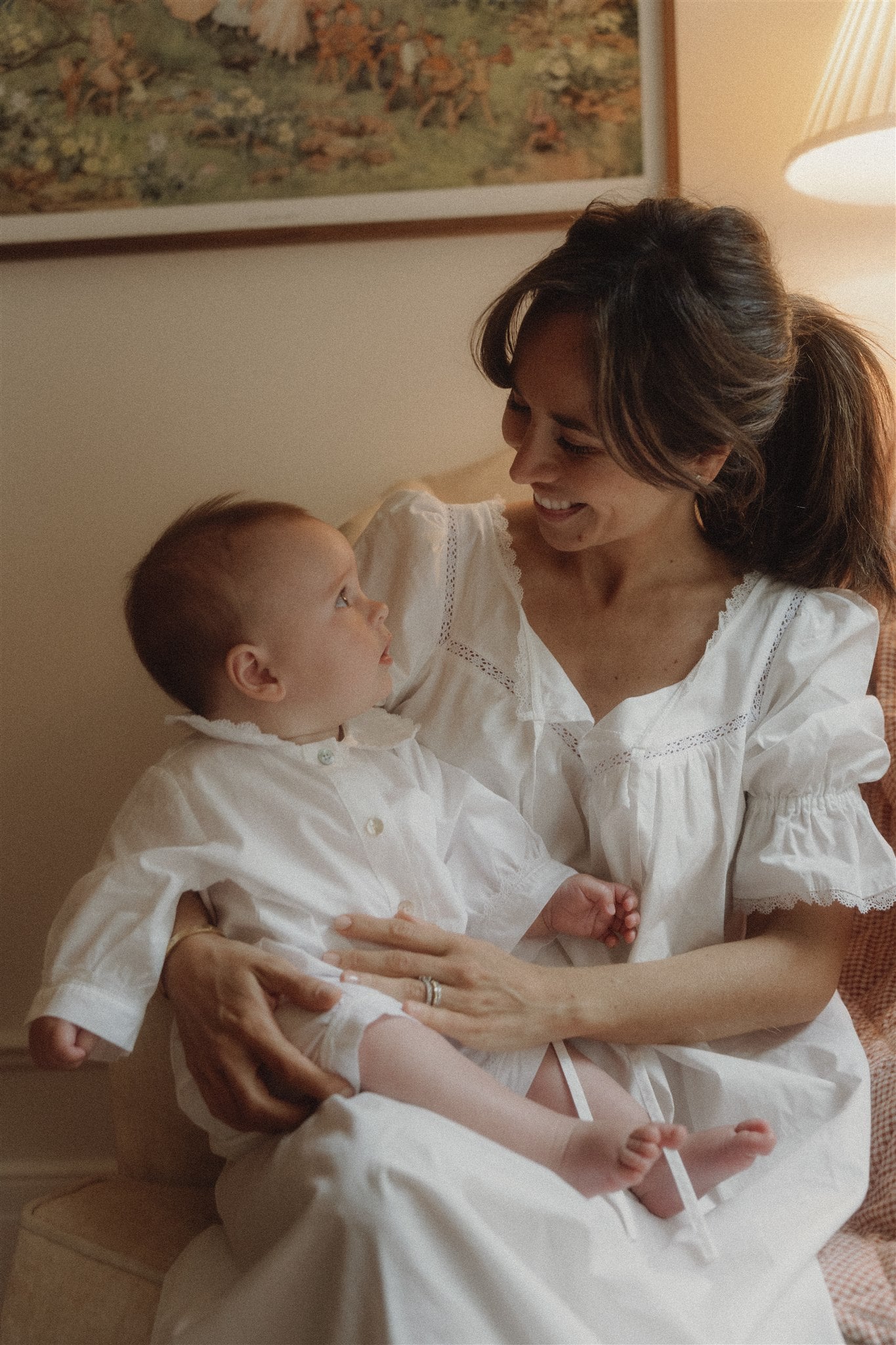 LILY OVERALL PYJAMA - Timeless White