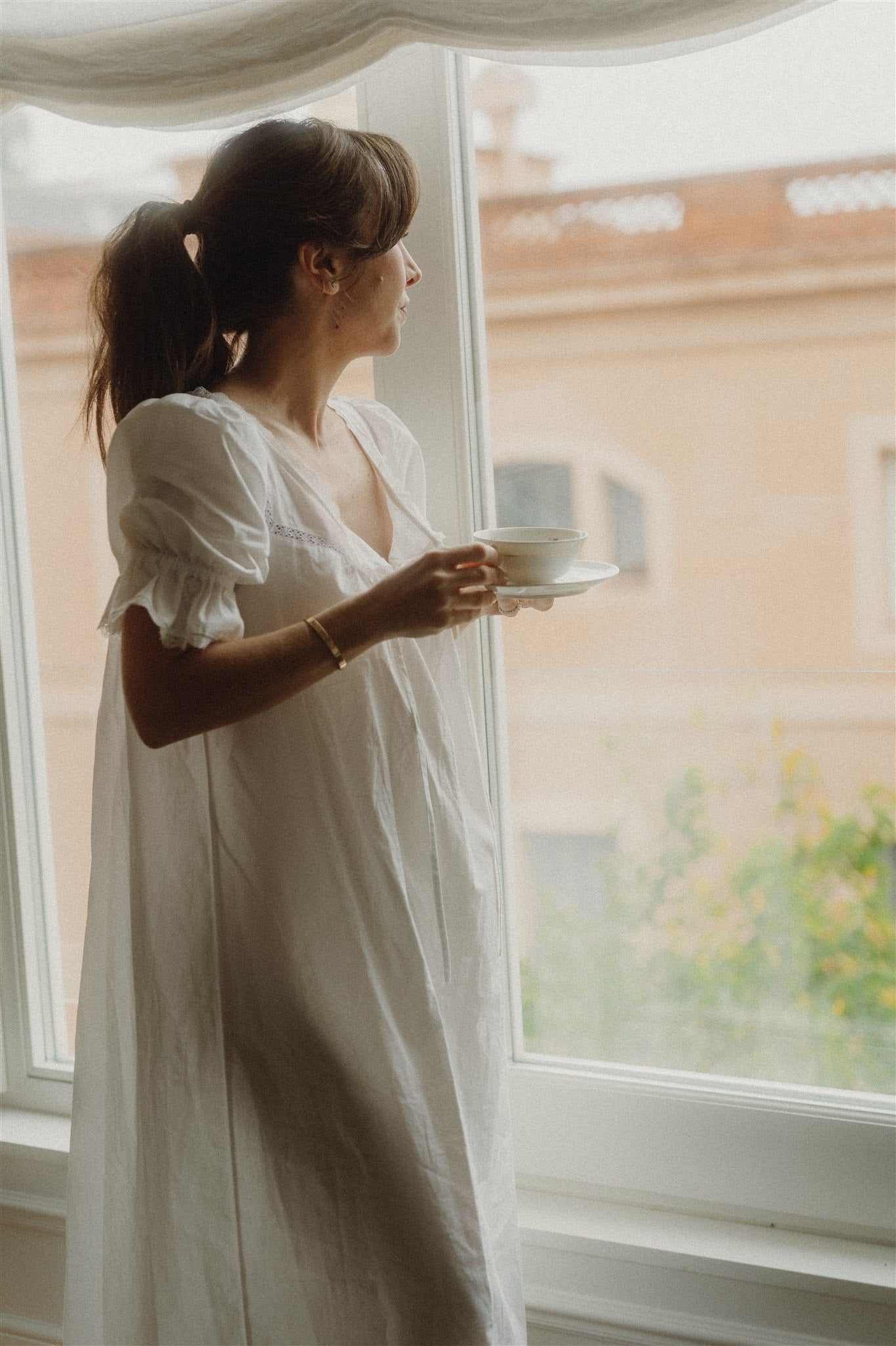 PEONY NIGHTGOWN - Timeless White