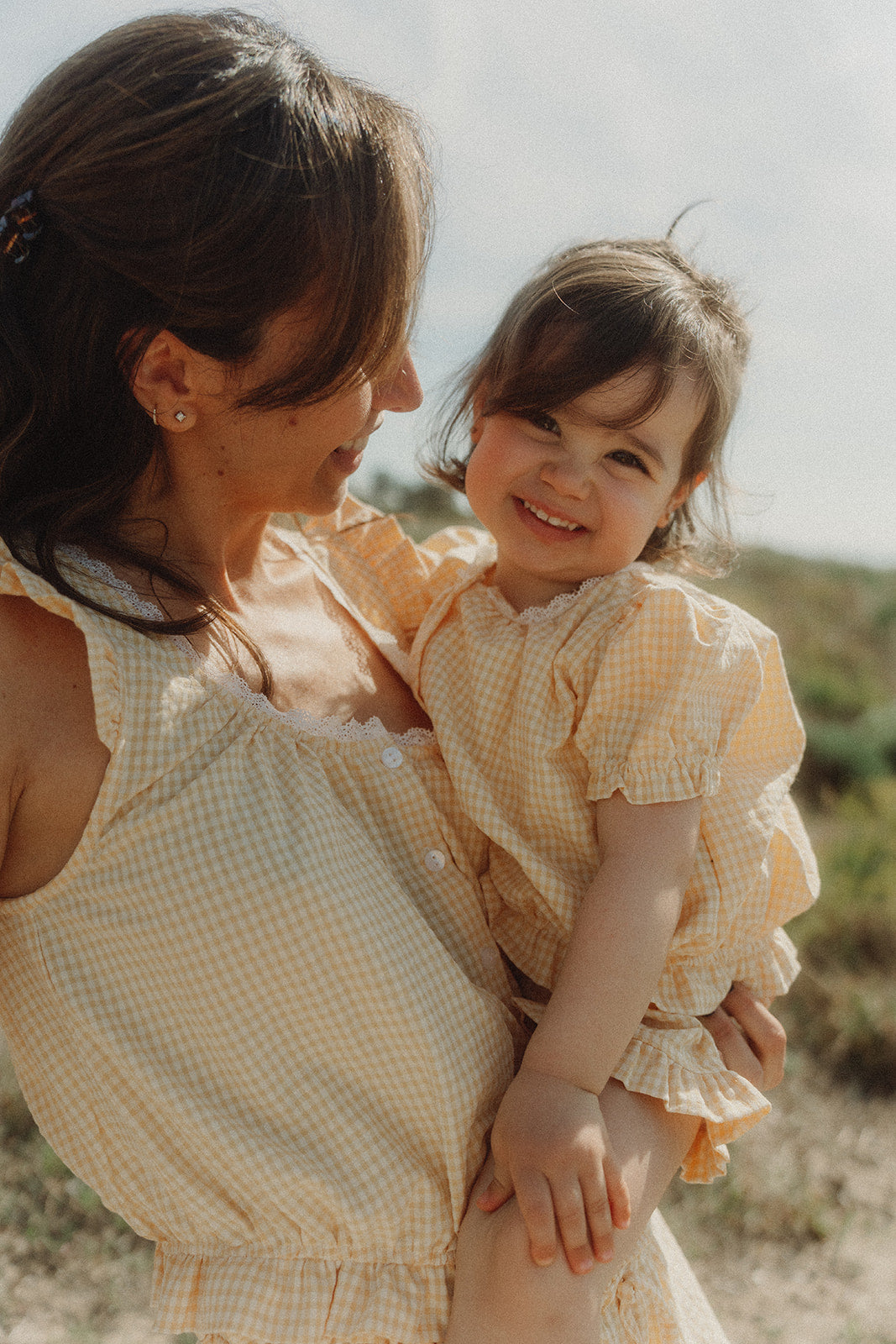 PIJAMA POPPY - Vichy Amarillo Buttercup