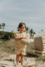 PIJAMA POPPY - Vichy Amarillo Buttercup