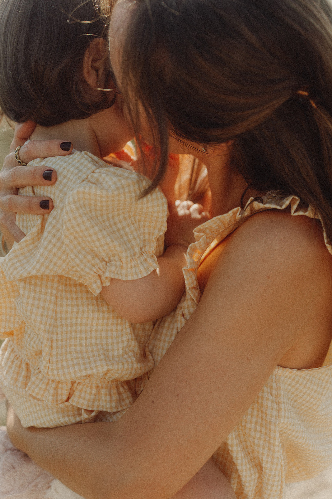 POPPY PYJAMA SET - Buttercup Yellow Gingham.