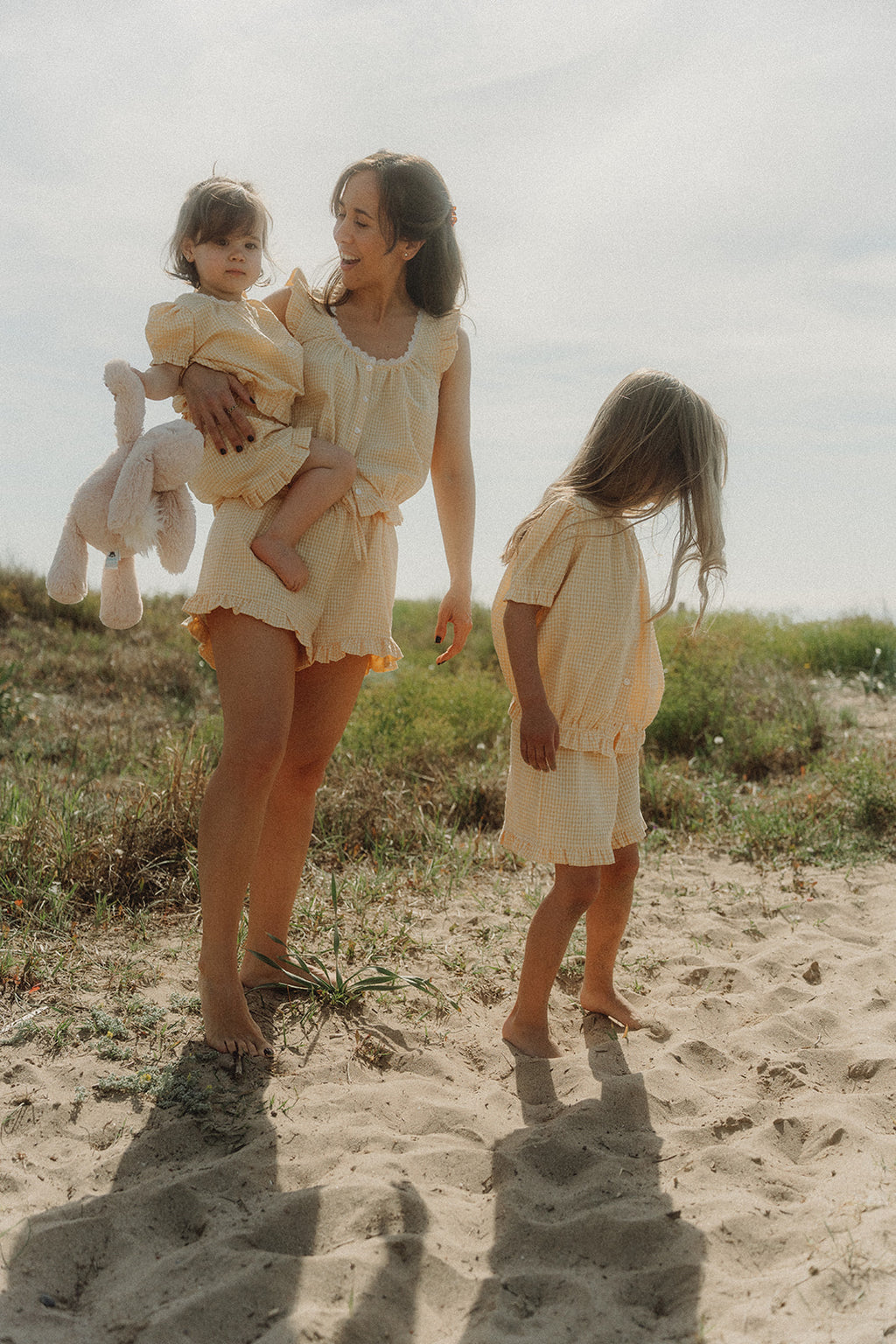 PIJAMA POPPY - Vichy Amarillo Buttercup