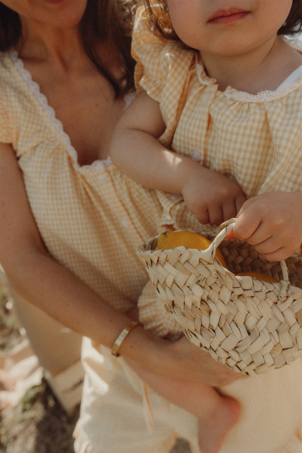 PIJAMA POPPY - Vichy Amarillo Buttercup