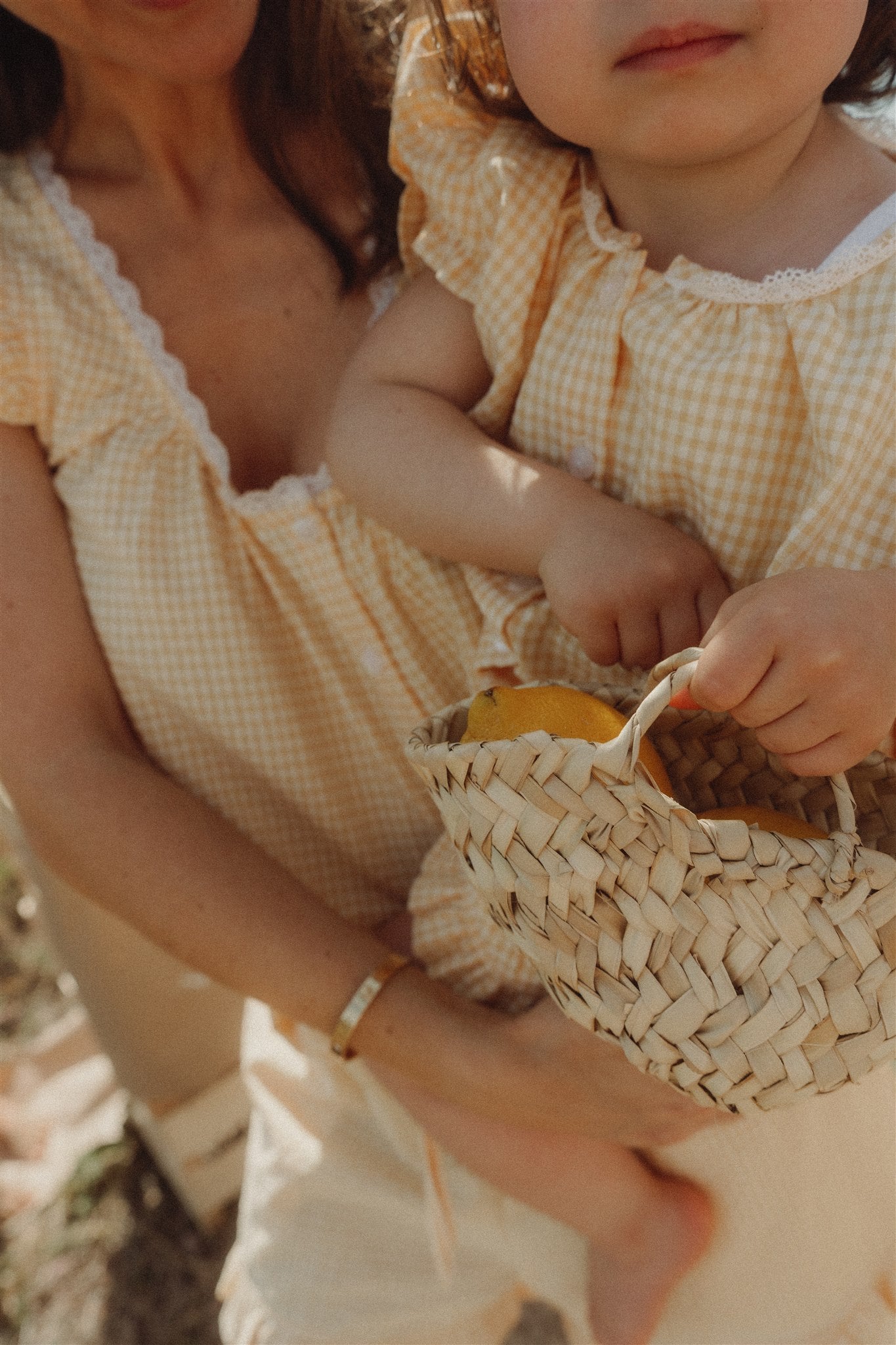 POPPY PYJAMA SET - Buttercup Yellow Gingham