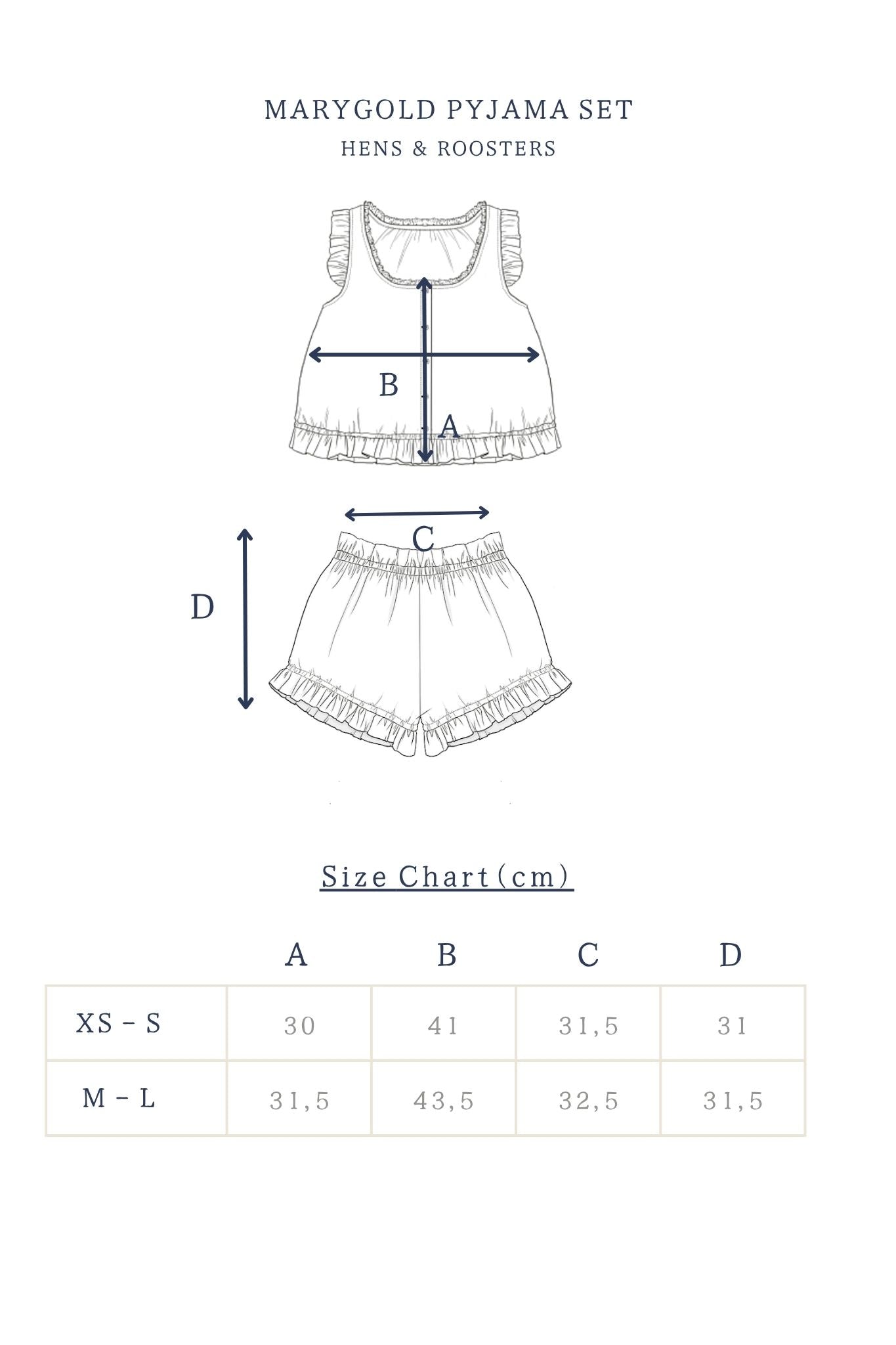 PIJAMA MARIGOLD - Vichy Amarillo Buttercup
